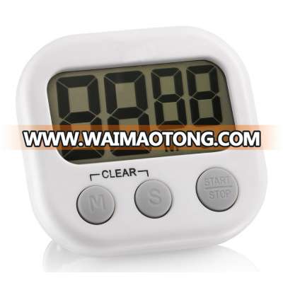 Digital Kitchen Timer Big Digits Loud Alarm Magnetic Backing Stand with Large LCD Display for Cooking Baking